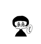 おかっぱちゃんのおしゃれな日常（個別スタンプ：1）