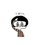 おかっぱちゃんのおしゃれな日常（個別スタンプ：2）