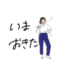 ラフな女子（個別スタンプ：2）