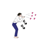 ラフな女子（個別スタンプ：7）