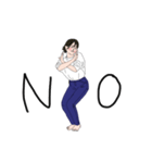 ラフな女子（個別スタンプ：11）