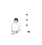 ラフな女子（個別スタンプ：14）