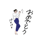 ラフな女子（個別スタンプ：30）
