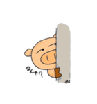 しろぶたくんスタンプ（個別スタンプ：4）
