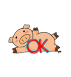 しろぶたくんスタンプ（個別スタンプ：5）