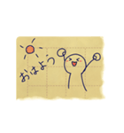 破いたノート（個別スタンプ：4）