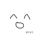 ありきたりな絵文字を描いてみました。（個別スタンプ：1）