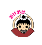 サッカー少女ちゃん（個別スタンプ：3）