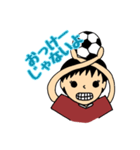 サッカー少女ちゃん（個別スタンプ：4）