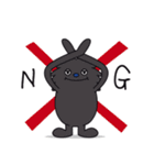 文字入りだよ！パペットくんとバモだち（個別スタンプ：3）