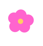 シンプルフラワー（個別スタンプ：1）