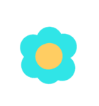 シンプルフラワー（個別スタンプ：3）