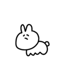うさぎのシュールなスタンプ（個別スタンプ：5）