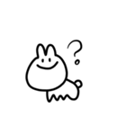 うさぎのシュールなスタンプ（個別スタンプ：37）