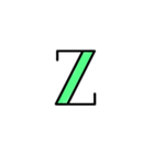 可愛い文字《A〜Zと記号》（個別スタンプ：26）