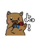日本語喋るウォンバットちゃん！パート2（個別スタンプ：4）