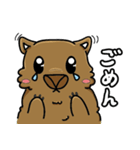 日本語喋るウォンバットちゃん！パート2（個別スタンプ：7）