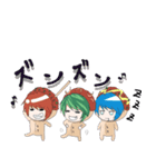 ちびキャラワールド仲良し5人兄姉（個別スタンプ：21）
