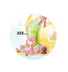 ちいさな透明水彩のせかい（個別スタンプ：1）