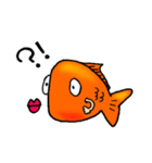 人間っぽい金魚、きんちゃんの日常（個別スタンプ：4）
