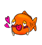 人間っぽい金魚、きんちゃんの日常（個別スタンプ：17）