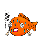 人間っぽい金魚、きんちゃんの日常（個別スタンプ：22）