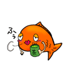 人間っぽい金魚、きんちゃんの日常（個別スタンプ：26）