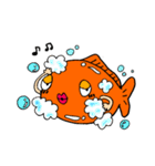 人間っぽい金魚、きんちゃんの日常（個別スタンプ：35）