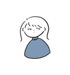 外ハネ少女のスタンプ（個別スタンプ：6）