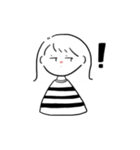 外ハネ少女のスタンプ（個別スタンプ：9）