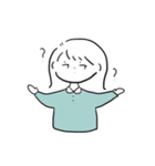 外ハネ少女のスタンプ（個別スタンプ：10）