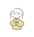 外ハネ少女のスタンプ（個別スタンプ：11）