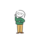 外ハネ少女のスタンプ（個別スタンプ：14）