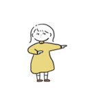 外ハネ少女のスタンプ（個別スタンプ：15）