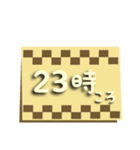 大人の毎日使える(時間・待ち合わせ時間)（個別スタンプ：3）