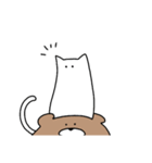 ネコさんとクマさん（個別スタンプ：4）