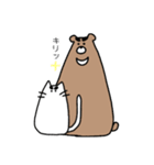 ネコさんとクマさん（個別スタンプ：34）