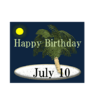 南の島から<7月誕生日>（個別スタンプ：10）