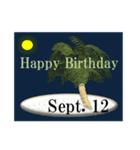 南の島から<9月誕生日>（個別スタンプ：12）