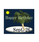 南の島から<9月誕生日>（個別スタンプ：26）