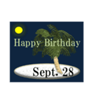 南の島から<9月誕生日>（個別スタンプ：28）