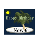 南の島から<11月誕生日>（個別スタンプ：6）