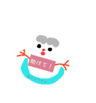 太まゆ雪だるまくん（個別スタンプ：22）