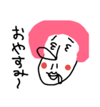 アフロちゃんと愉快な仲間達（個別スタンプ：4）