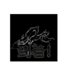 黒いドラゴンさん基本セット（個別スタンプ：4）