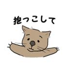 色々ウォンバット（個別スタンプ：5）