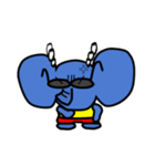 Elephant sunglasses (ぞうグラサンぞう)（個別スタンプ：19）