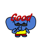 Elephant sunglasses (ぞうグラサンぞう)（個別スタンプ：21）