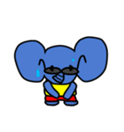 Elephant sunglasses (ぞうグラサンぞう)（個別スタンプ：27）
