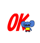 Elephant sunglasses (ぞうグラサンぞう)（個別スタンプ：33）
